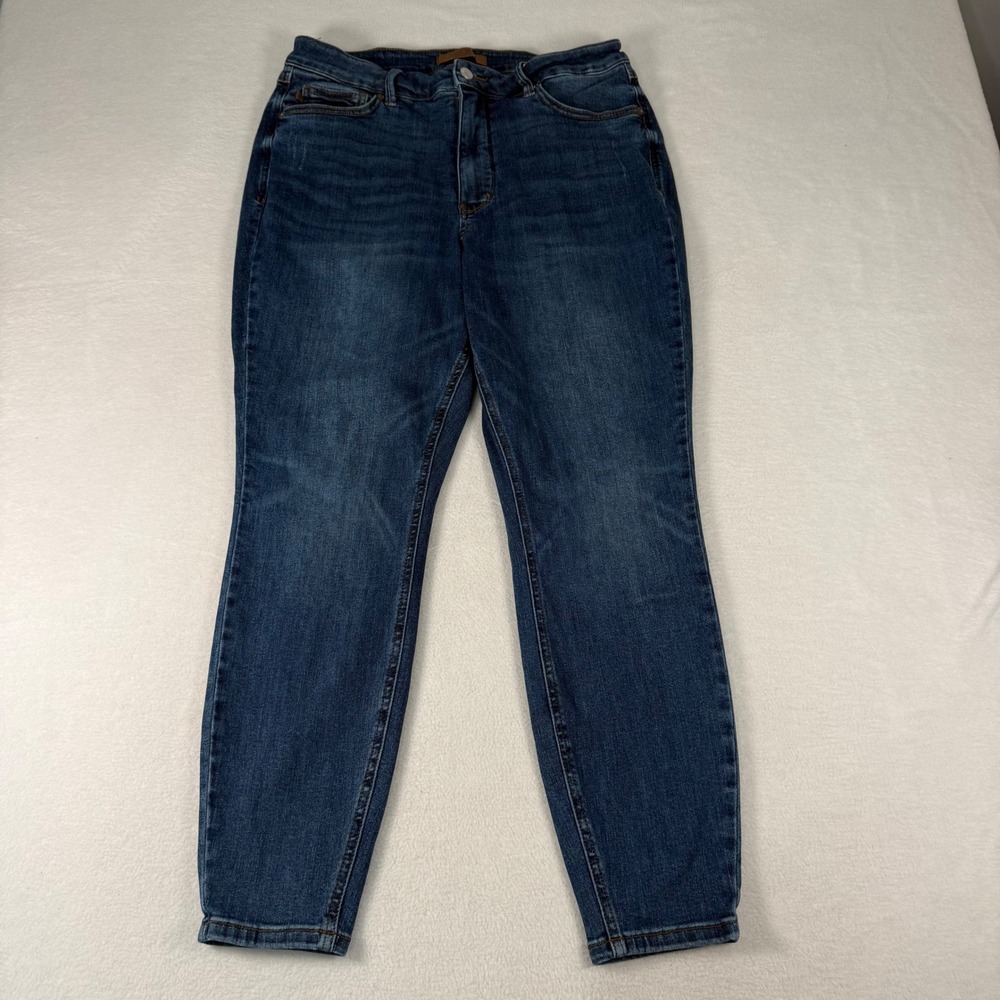 Judy Blue Skinny Jeans Womens 16W Dark Wash Cotton Blend Stretch High Rise Denim